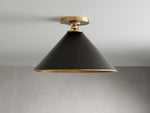 Arno Small Flush Mount in Black