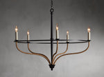 Rosalind Rattan Chandelier in Black