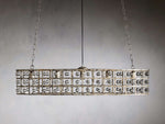 La Cage Oval Chandelier in Silver Clay