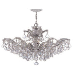Group Maria Theresa Polished Chrome Six-Light Convertible Chandelier with Swarovski Spectra Crystals