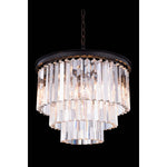Sydney Mocha Brown Twenty-Inch Pendant with Royal Cut Clear Crystals