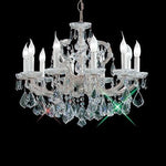 10 Light Maria Theresa Chandelier in polished chrome finish