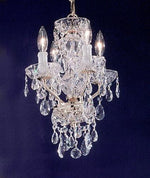 Four-Light Chandelier w/Swarovski Spectra Crystal