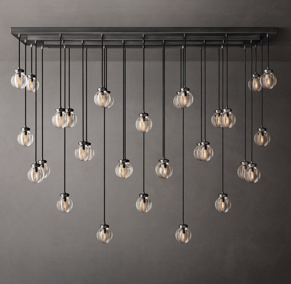 Pearl Rectangular Chandelier 72"