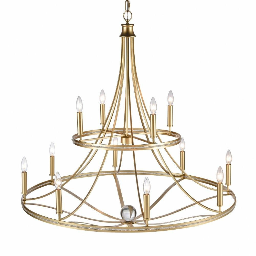 Bailey Street Home - 2499-BEL-4965713 - Watson West - 12 Light Chandelier In Traditional Style-41.5 Inches Tall and 40 Inches Wide
