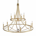 Bailey Street Home - 2499-BEL-4965713 - Watson West - 12 Light Chandelier In Traditional Style-41.5 Inches Tall and 40 Inches Wide