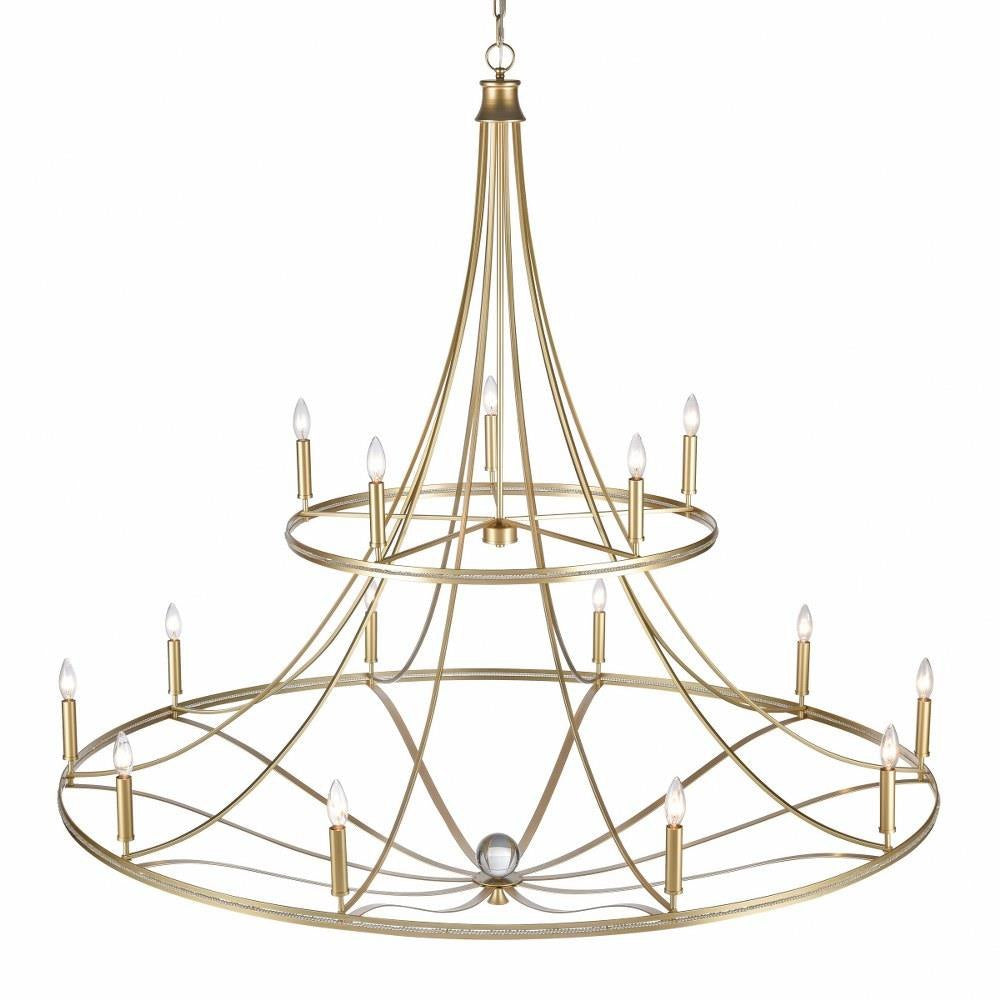 Bailey Street Home - 2499-BEL-4965714 - Watson West - 15 Light Chandelier In Traditional Style-59 Inches Tall and 60 Inches Wide