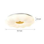 Creative Clouds Flowers Iron Acrylic 3 Step Dimming Modern Ceiling Lamp
