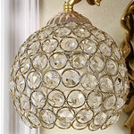 Resin Antique Angel Creative Glass Crystal European Style Wall Lamp
