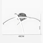 Geometric 3 Line LED Modern Ceiling Lights Flush Mount Lighting Chandelier