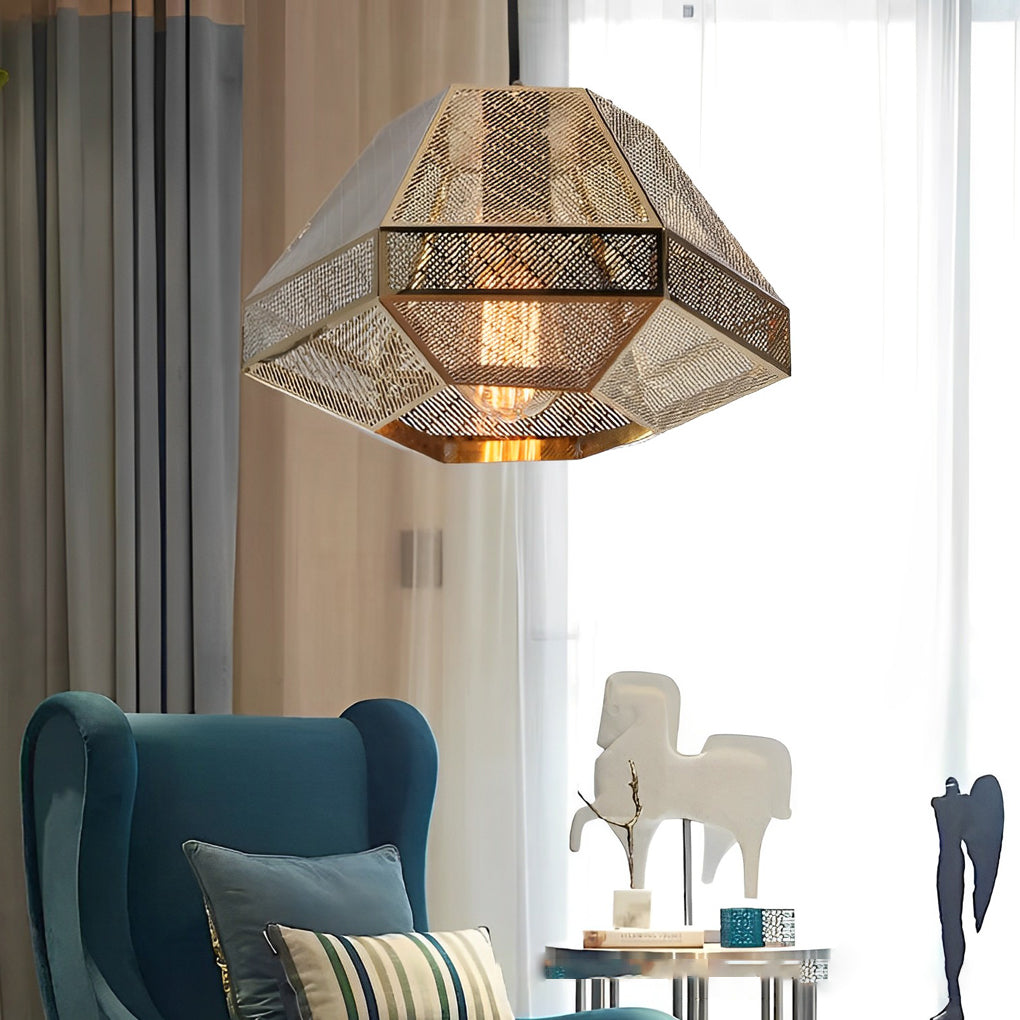 Electroplated Stainless Steel Creative Geometric Nordic Pendant Lights