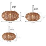Retro Lantern Hemp Ropes Hardware Japanese Wabi-Sabi Style Chandelier