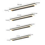 Matte Black Dimmable Linear LED Bathroom Vanity Light with Modern Acrylic