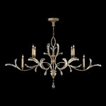 BEVELED ARCS 74" W Oblong Chandelier