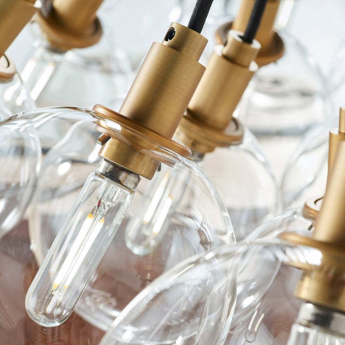 Gambit Chandelier, 19-Light, Brass, 22.3"W (700GMBMP19CR 70DN4W5)