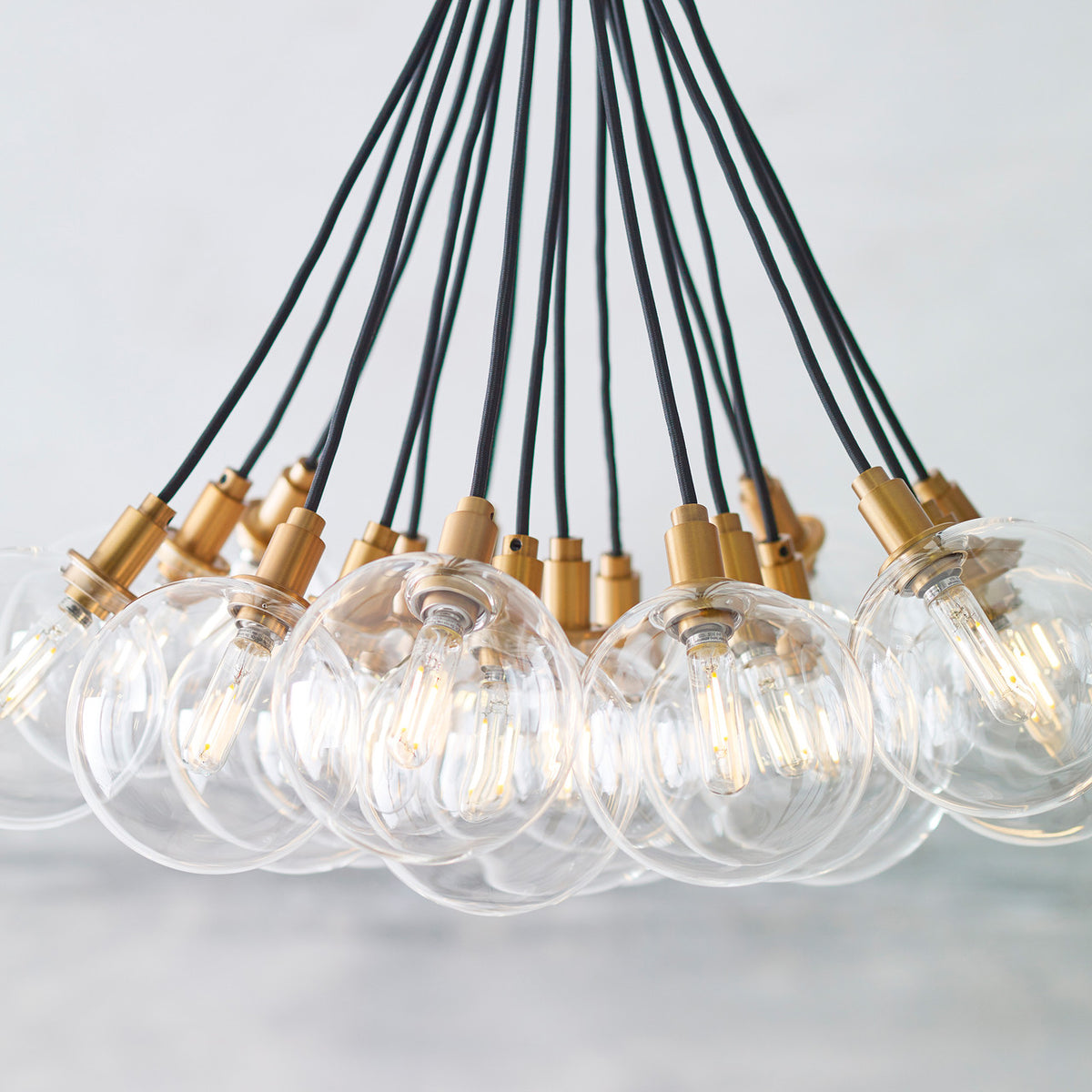 Gambit Chandelier, 19-Light, Brass, 22.3"W (700GMBMP19CR 70DN4W5)