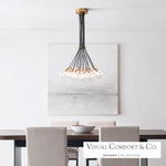 Gambit Chandelier, 19-Light, LED, Brass, 22.3"W (700GMBMP19CR-LED927 70DN4W6)