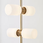 ModernRail Wall Sconce, 8-Light, LED, Aged Brass, 36"H (700MDWS3CRR 70DR3LD)