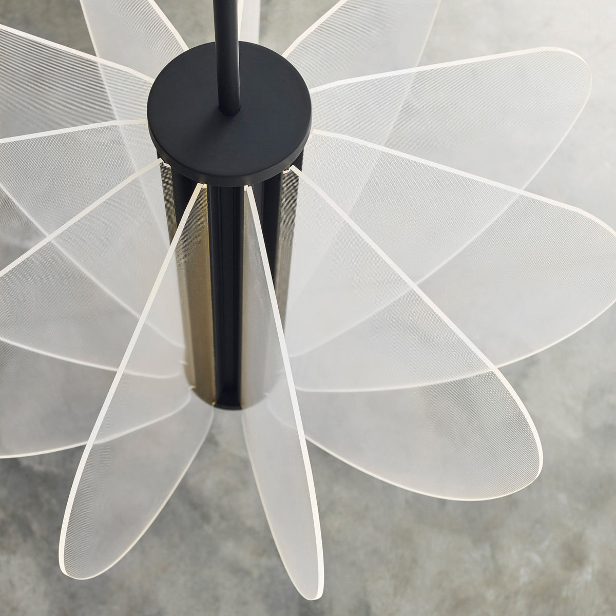 Nyra Chandelier, 1-Light, LED, Nightshade Black, Acrylic, 27.5"W (700NYR28B-LED930 70PDEUE)