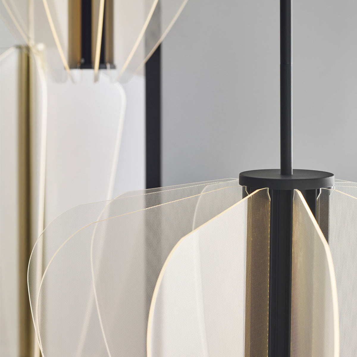 Nyra Chandelier, 1-Light, LED, Nightshade Black, Acrylic, 27.5"W (700NYR28B-LED930 70PDEUE)