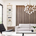 Mara Grande Chandelier, 45-Light, 3-Tier, LED, Aged Brass, Glass, 32.5"W (700MRAGWR-LED927 70E7EVP)