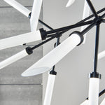 Spur Grande Chandelier, 45-Light, 3-Tier, LED, Black, Matte Black, 43.2"H (700SPRGFB-LED927 70PD8XN)