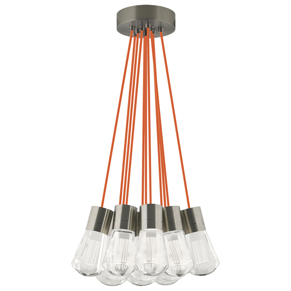 Alva Pendant, 11-Light, LED, Satin Nickel, 18"W (700TDALVPMC11BS-LEDWD 70E7JRH)