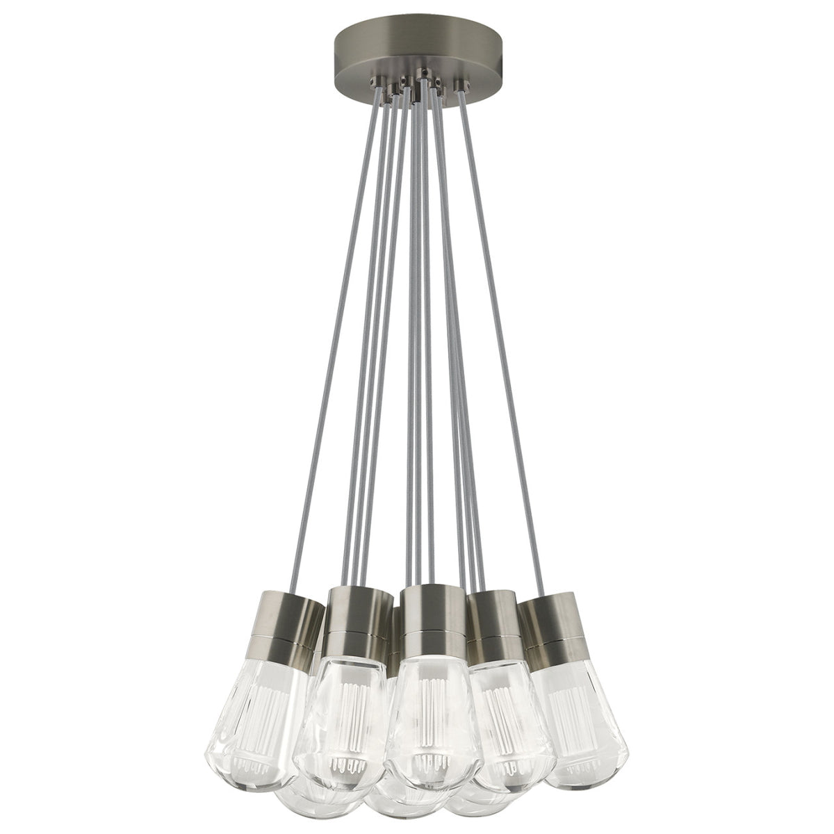 Alva Pendant, 11-Light, LED, Satin Nickel, 18"W (700TDALVPMC11RS-LEDWD 70E7JTM)