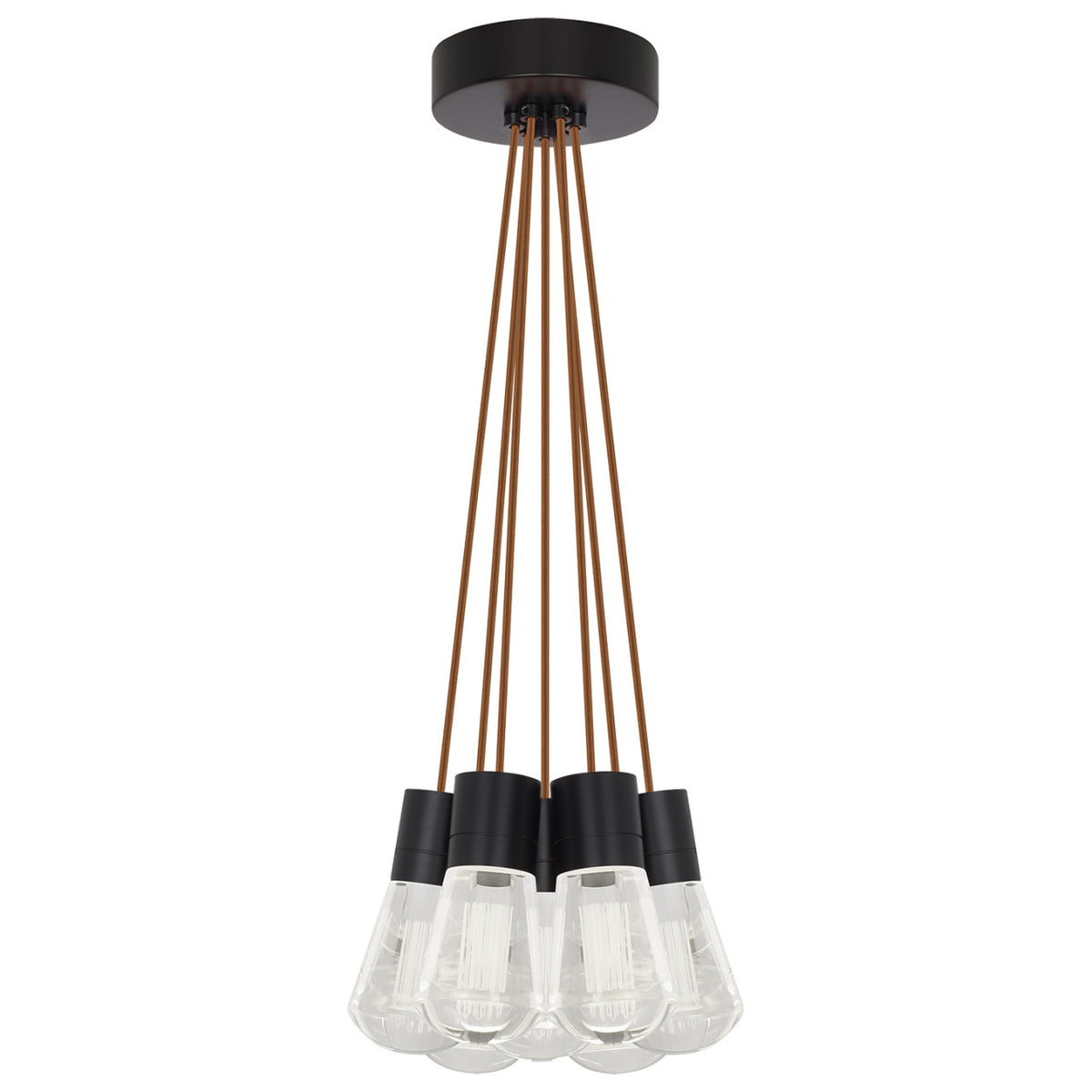 Alva Pendant, 7-Light, LED, Satin Nickel, 14"W (700TDALVPMC7BS-LED922 70E7KT2)