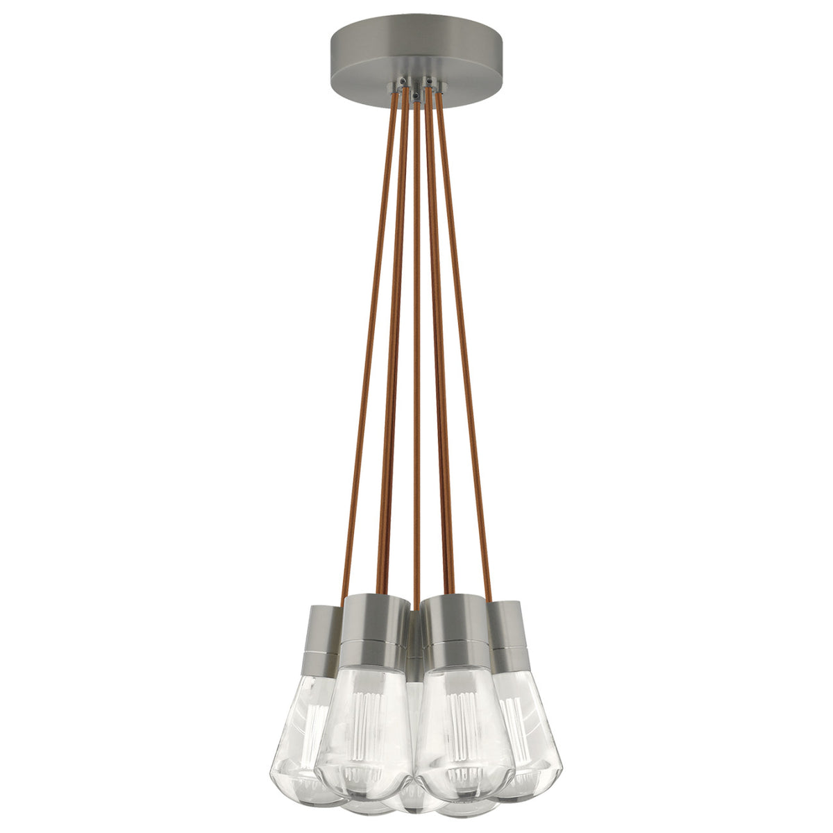 Alva Pendant, 7-Light, LED, Black, 14"W (700TDALVPMC7OB-LEDWD 70E7KTH)