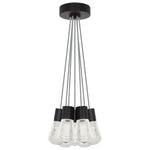 Alva Pendant, 7-Light, LED, Black, 14"W (700TDALVPMC7OB-LED922 70E7KTF)