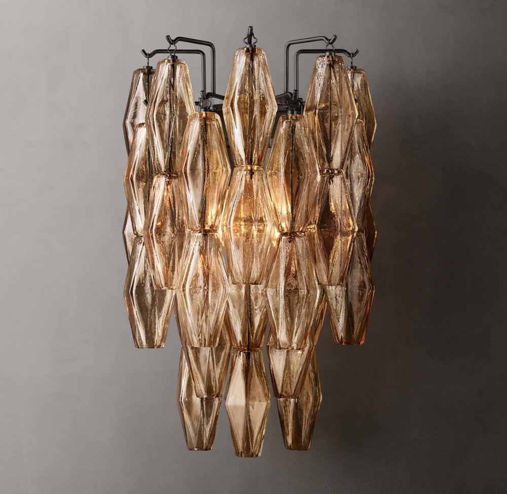 Chiara Smoke Glass Sconce