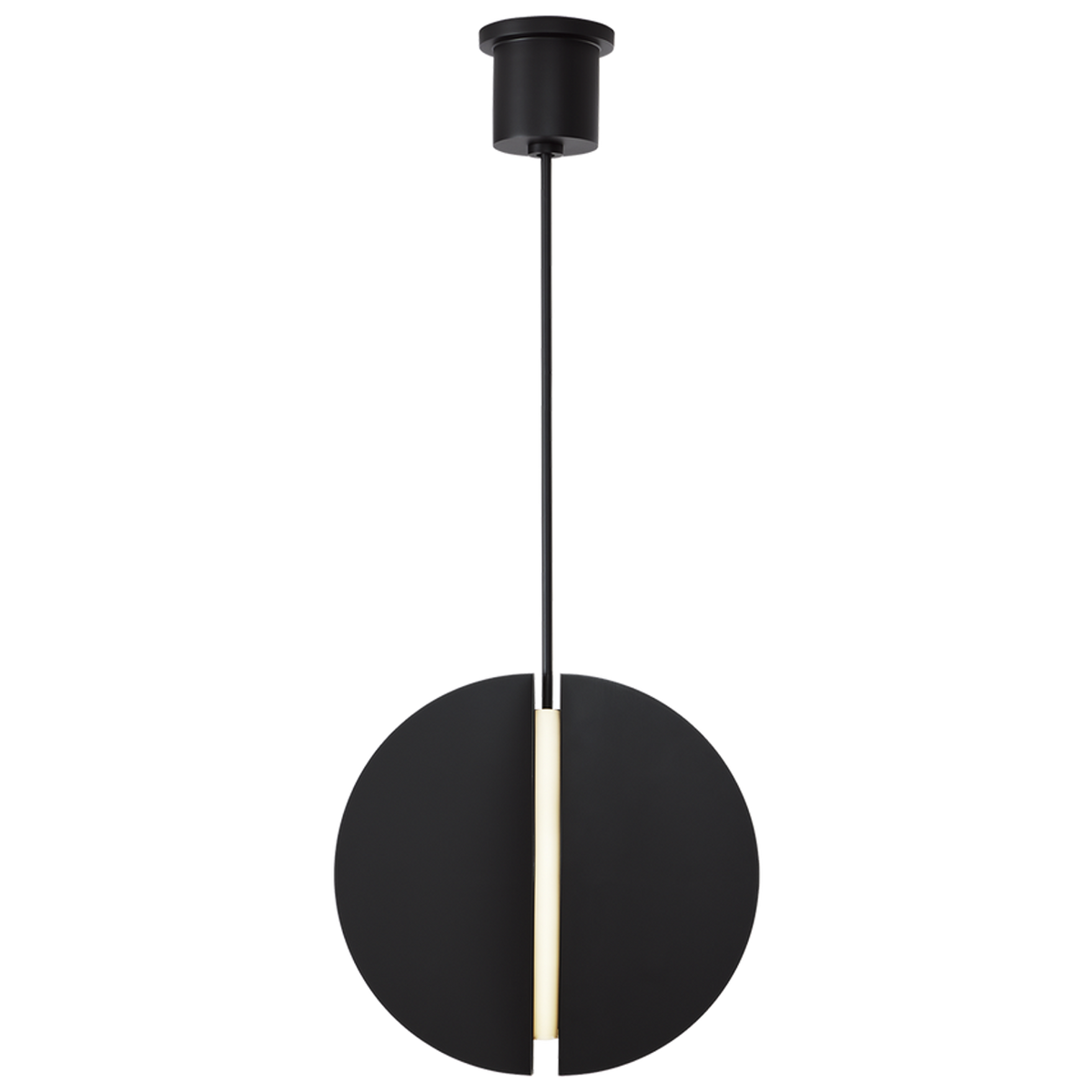 Bau Pendant, 1-Light, Nightshade Black, 18"W (700TDBAU18B-LED930 70PDEVV)