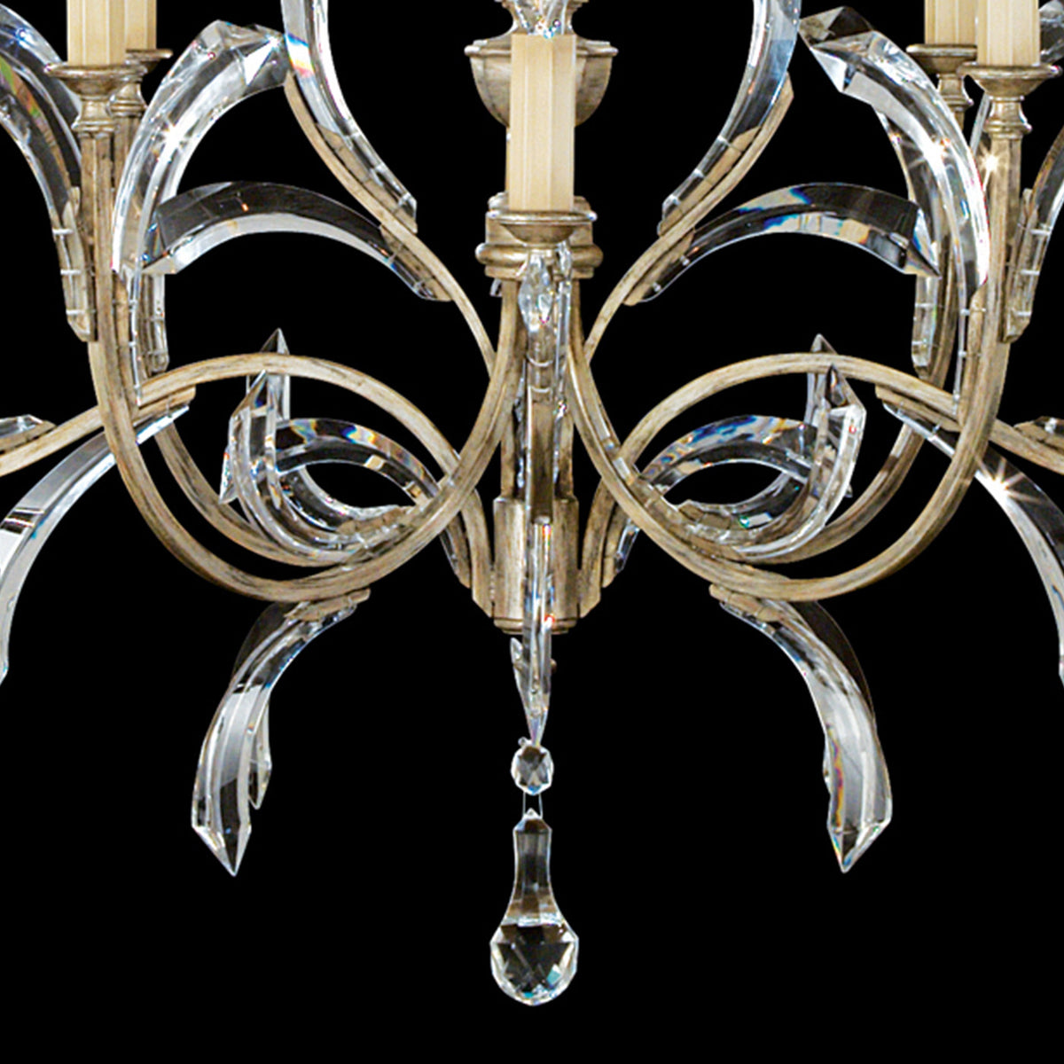 BEVELED ARCS 57" W Round Chandelier
