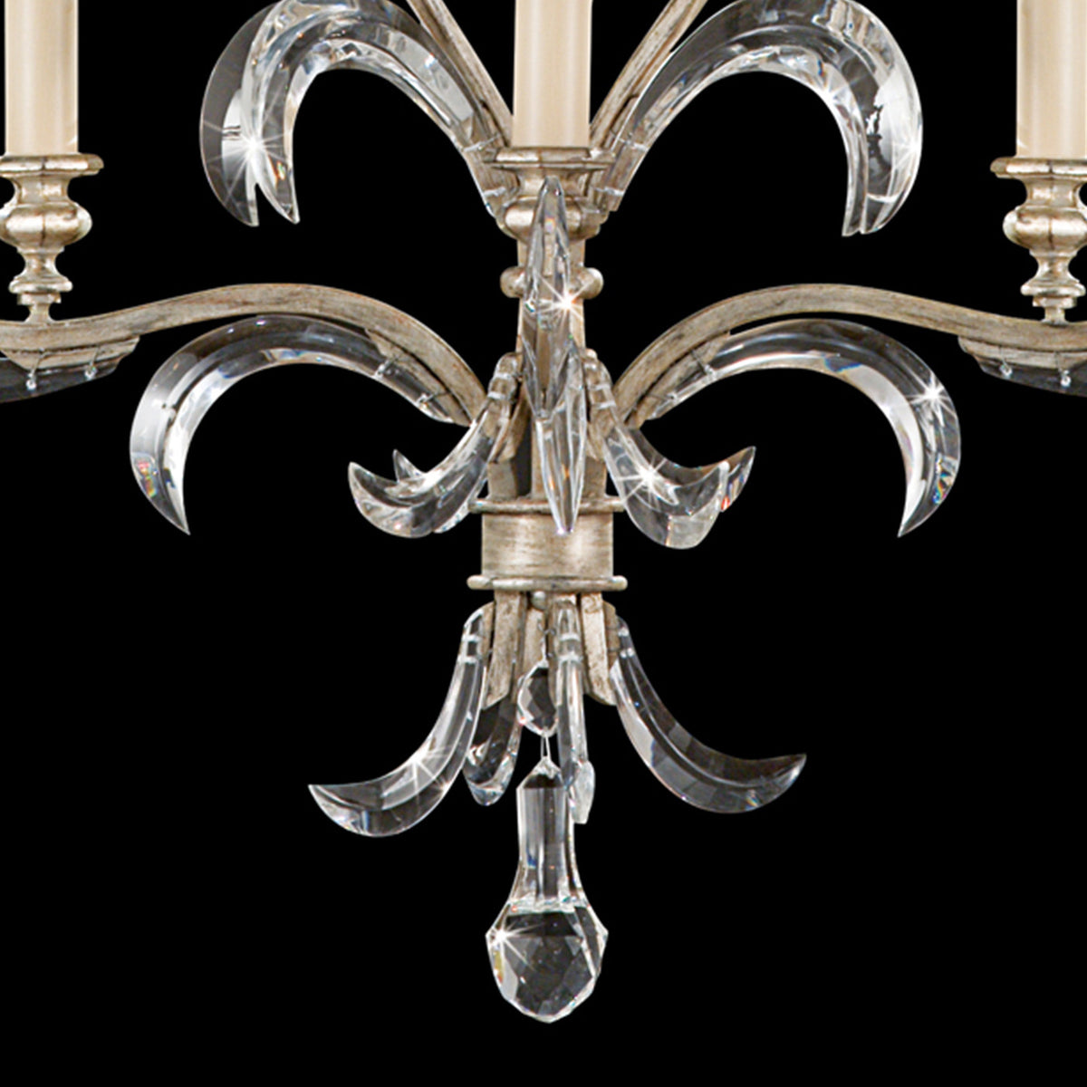 BEVELED ARCS 28" W Round Chandelier