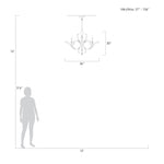 BEVELED ARCS 36" W Round Chandelier