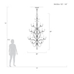 BEVELED ARCS 48" W Round Chandelier