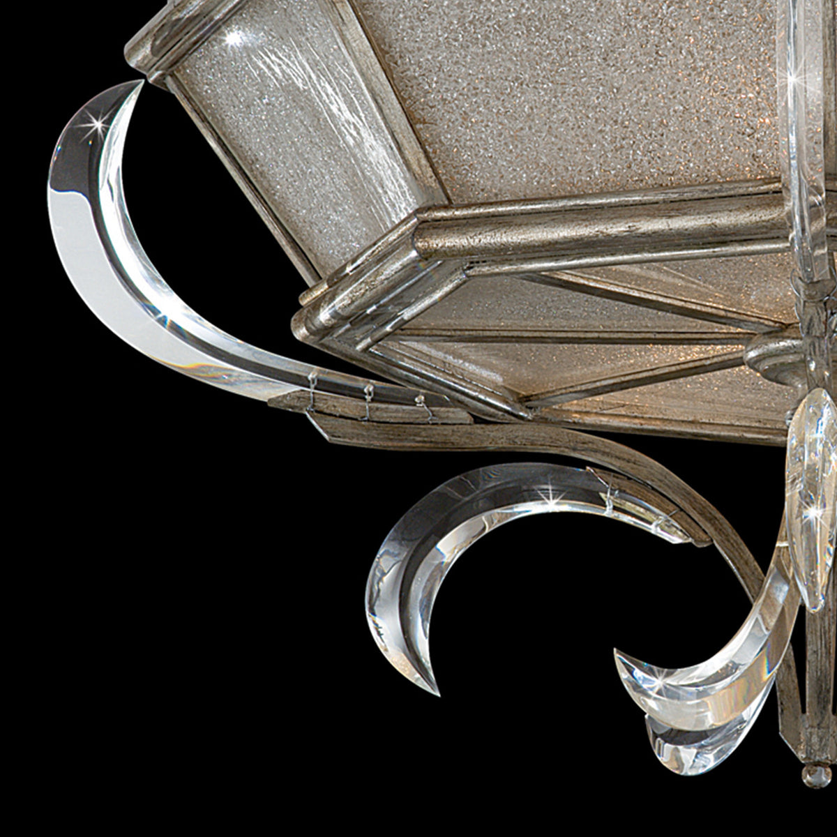 BEVELED ARCS 26" W Round Flush Mount