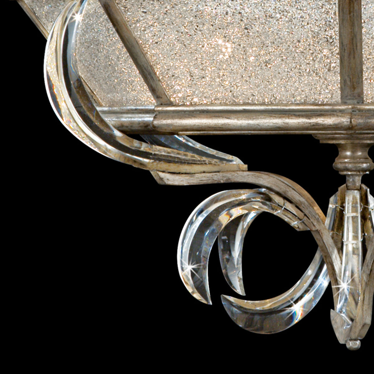 BEVELED ARCS 26" W Round Semi-Flush Mount