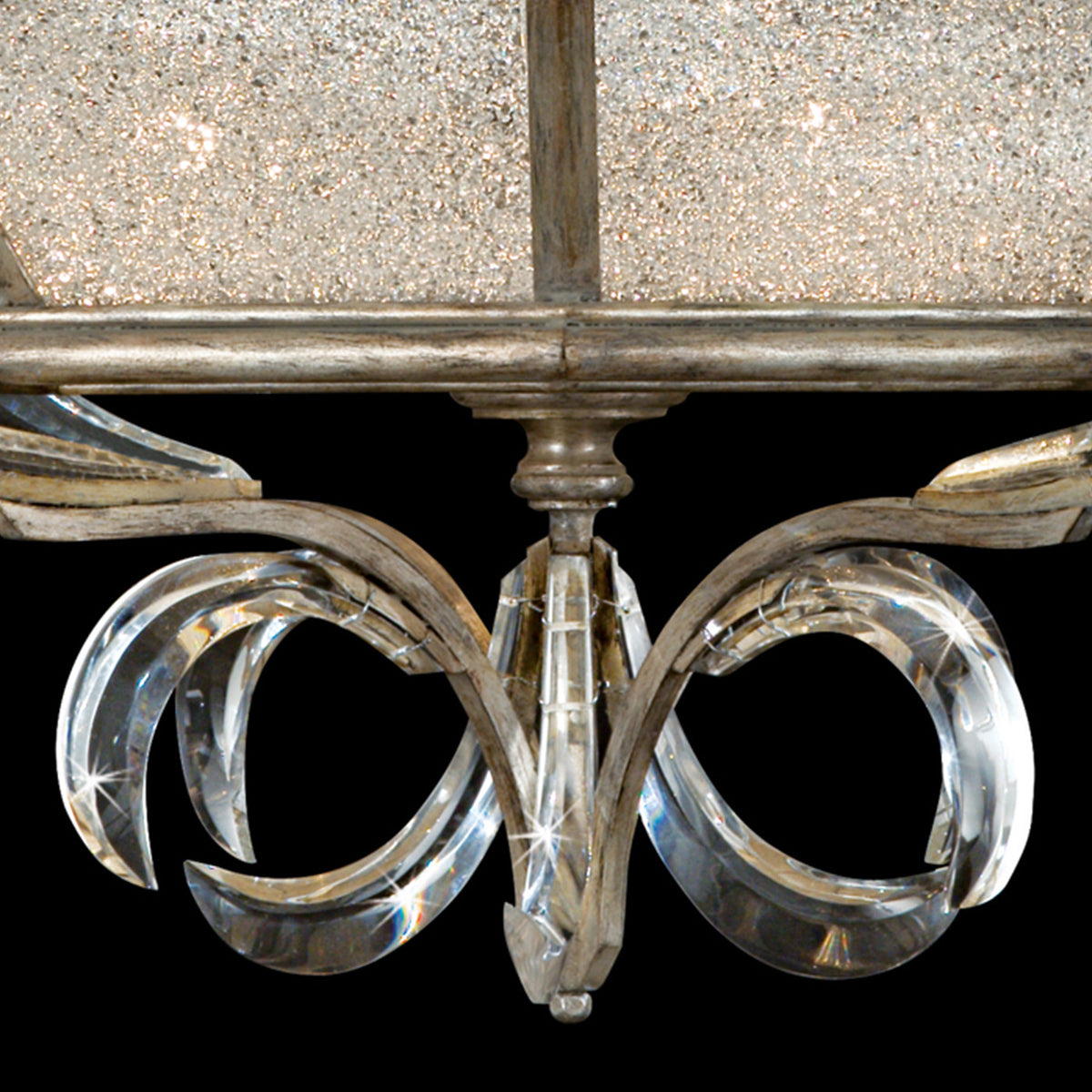 BEVELED ARCS 26" W Round Semi-Flush Mount