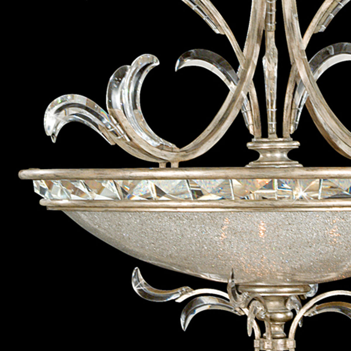 BEVELED ARCS 44" W Round Pendant