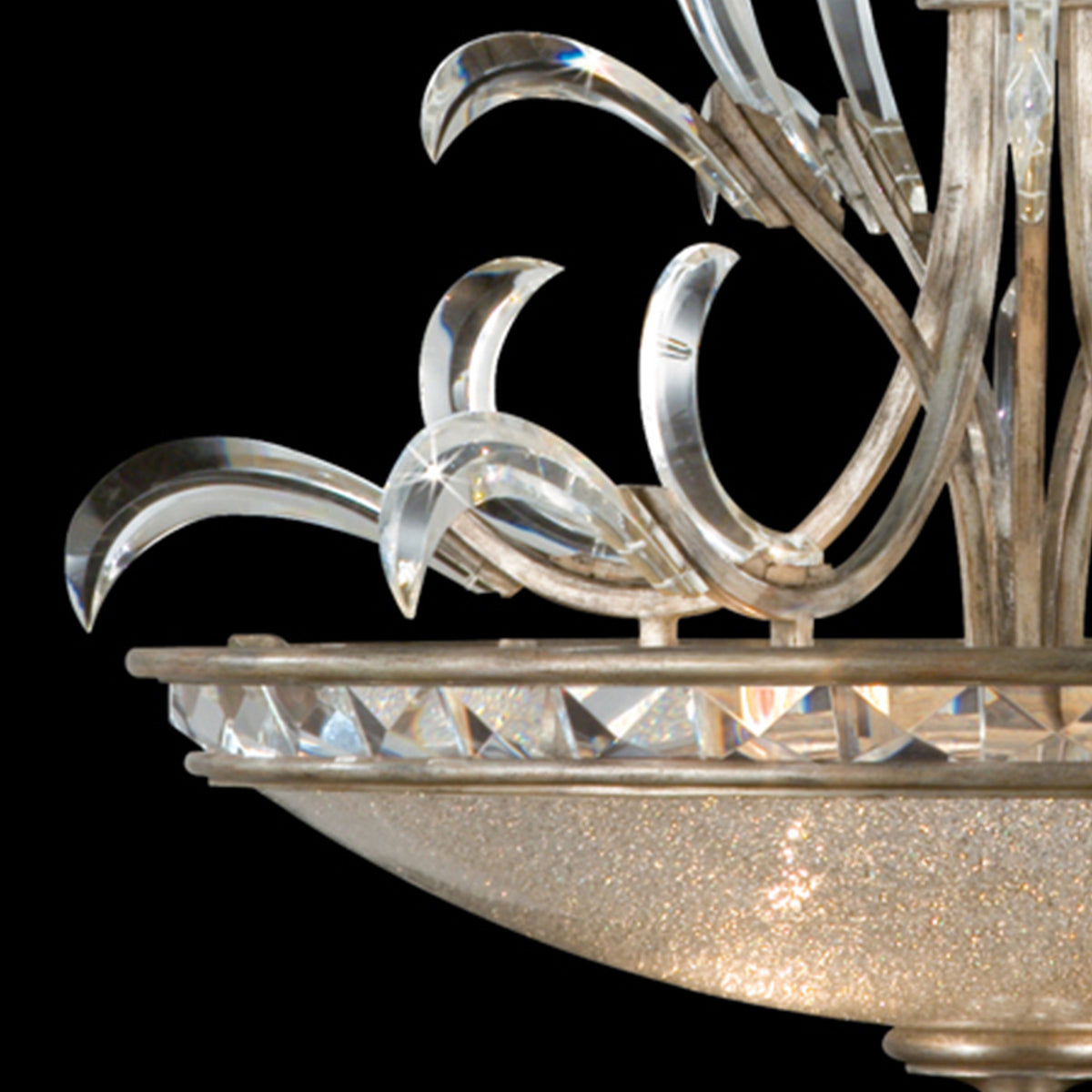 BEVELED ARCS 32" W Round Pendant