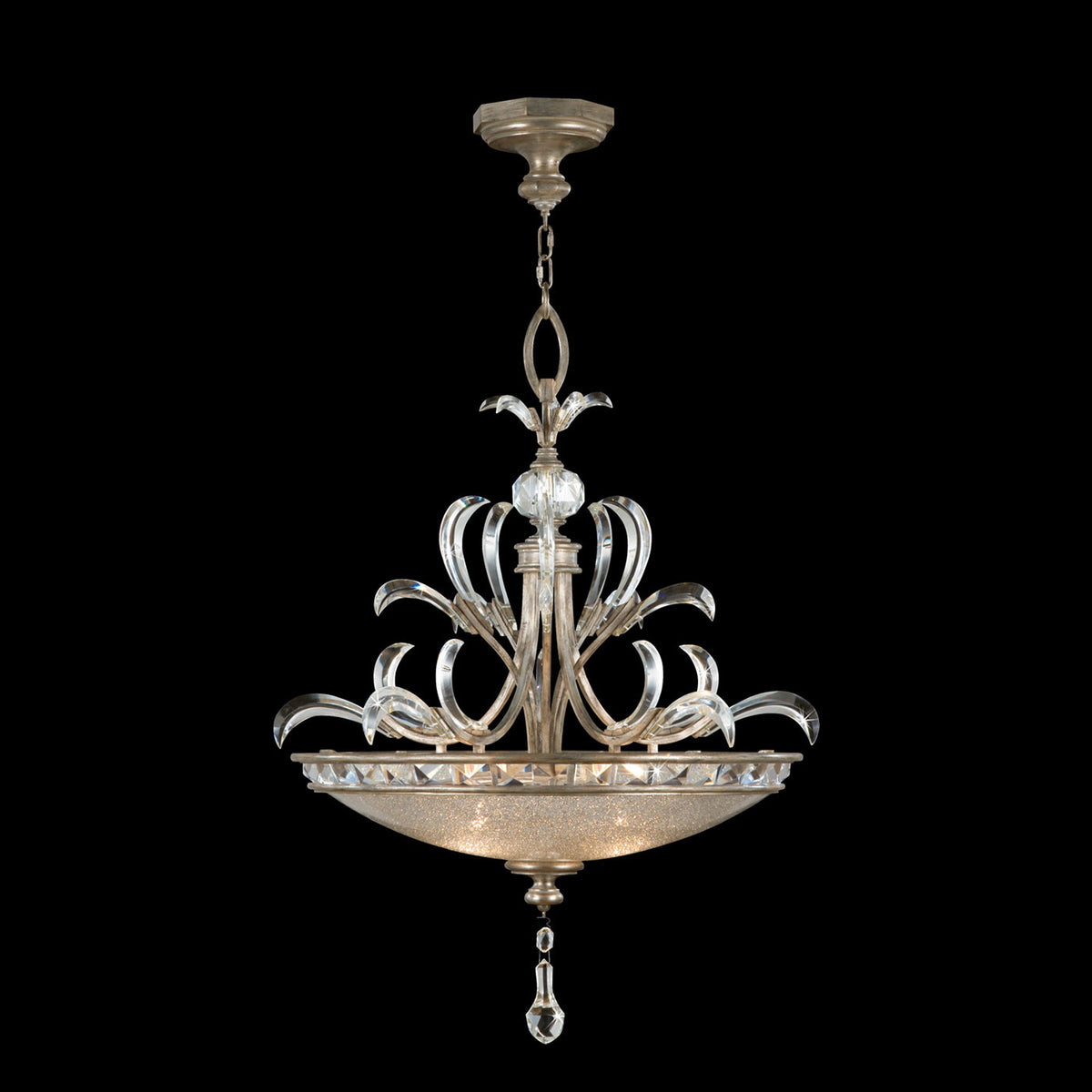 BEVELED ARCS 32" W Round Pendant