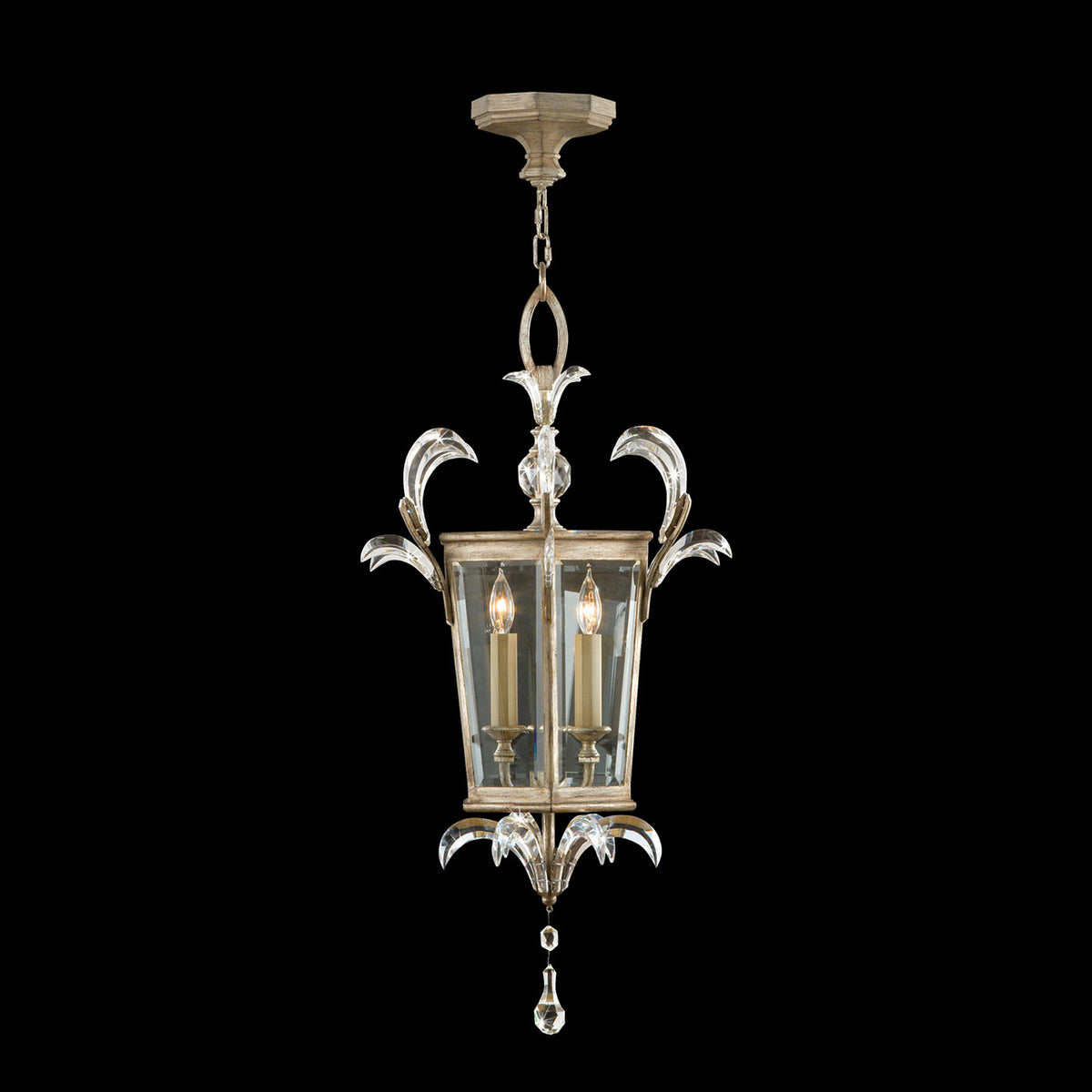 BEVELED ARCS 22" W Square Pendant