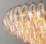 Chiara Clear Glass Tiered Round Chandelier 47"
