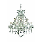 Crystal Chrome 12 Light 35.5-in Chandelier