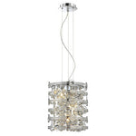 Mica Chrome Three-Light Pendant