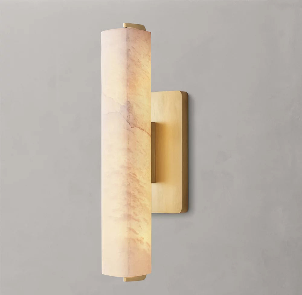 Audubon Alabaster Single Sconce