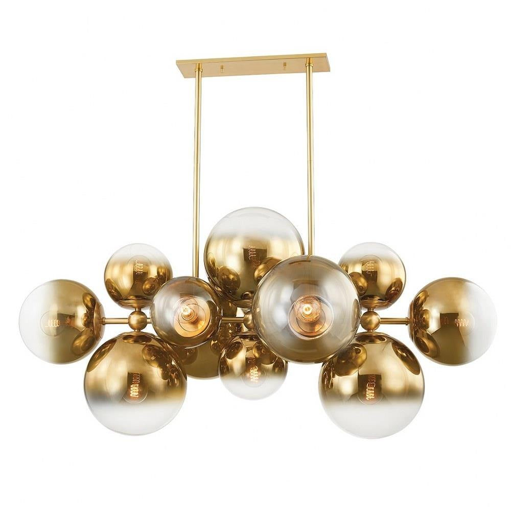 Bailey Street Home - 72-BEL-4885709 - Pear Tree Barton - 12 Light Island Pendant-33.75 Inches Tall and 27.25 Inches Wide