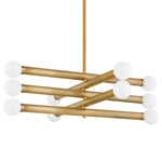Bailey Street Home - 72-BEL-5097341 - Junction Terrace - 10 Light Chandelier In Modern Style-16 Inches Tall and 50 Inches Wide